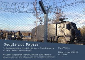 People not papers